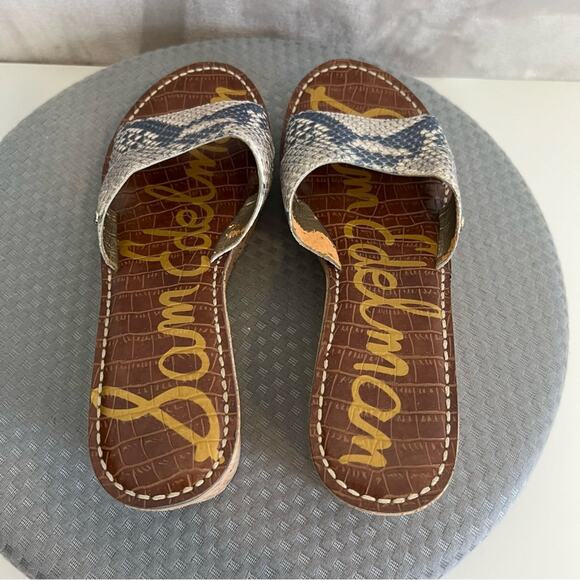 Sam Edelman Sandals Womens 10 Reid Cork Wedge Heel Slide Shoes Slip On Boho - Picture 9 of 15